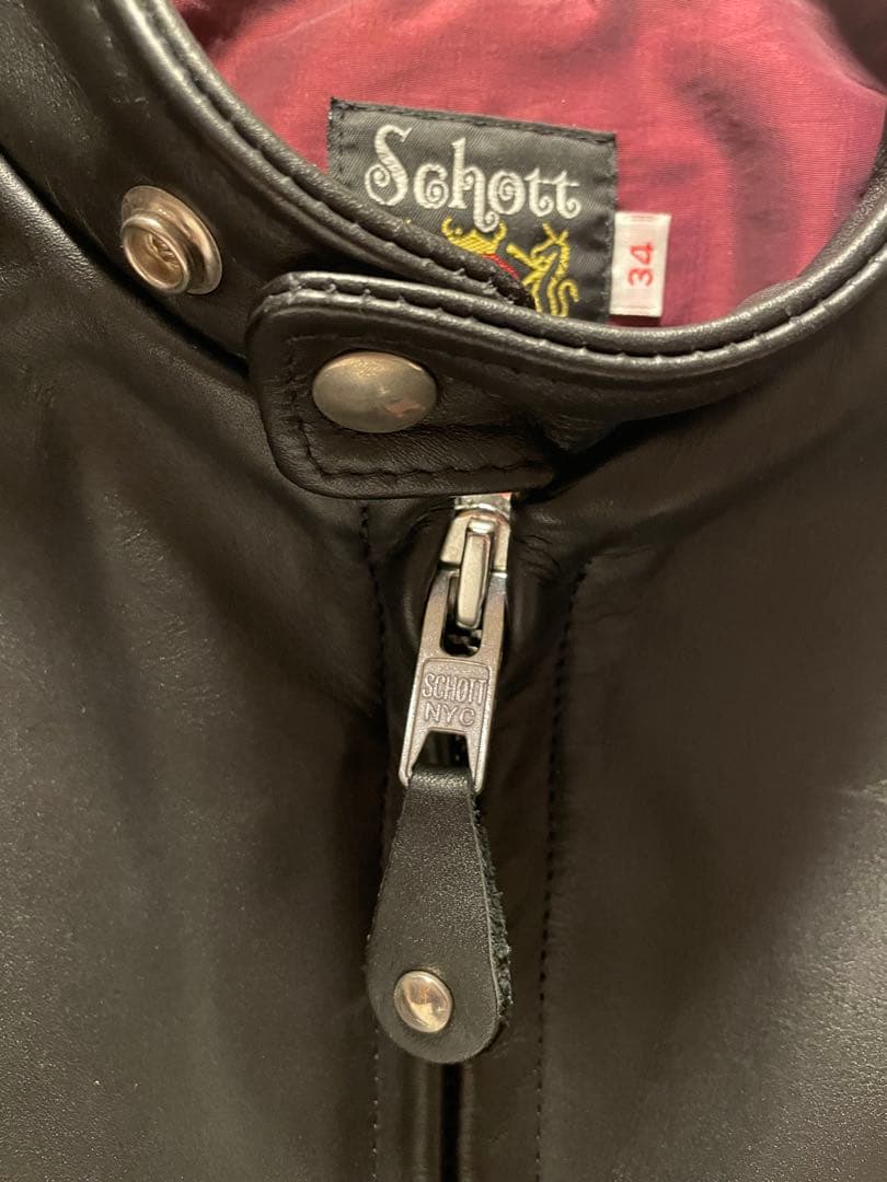 【美品】Schott ショット シングルライダース 641XX 34インチ