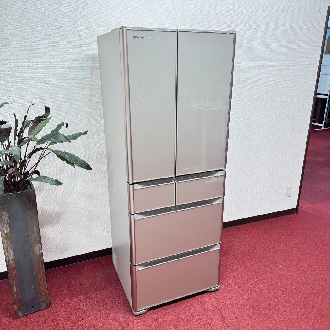 23区送料無料　美品日立6ドア冷蔵庫　2019年製475L　洗浄/除菌済み