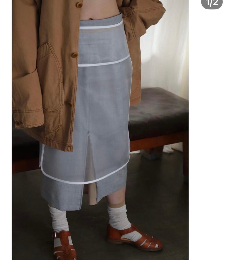 fumika uchida 2025ss 即完売　シアースカート　フミカウチダ