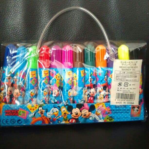 ディズニー☆★ミッキー&フレンズ★☆サインペン12色セット(*´∀`)♪850円