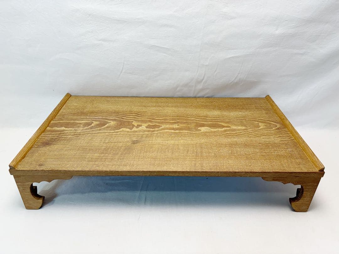 未使用 茶道具 桑 茶歌舞伎用 書道具 文台 平卓 七事式用 書道 文房具 紙箱