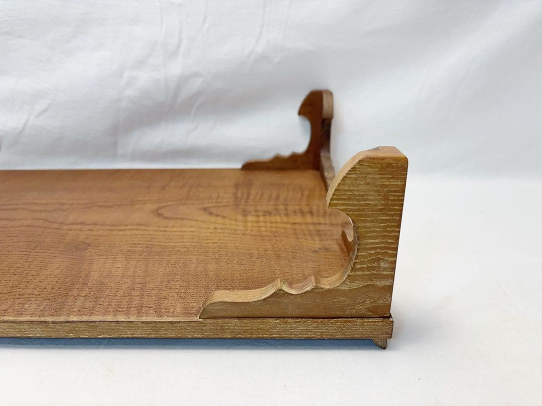 未使用 茶道具 桑 茶歌舞伎用 書道具 文台 平卓 七事式用 書道 文房具 紙箱