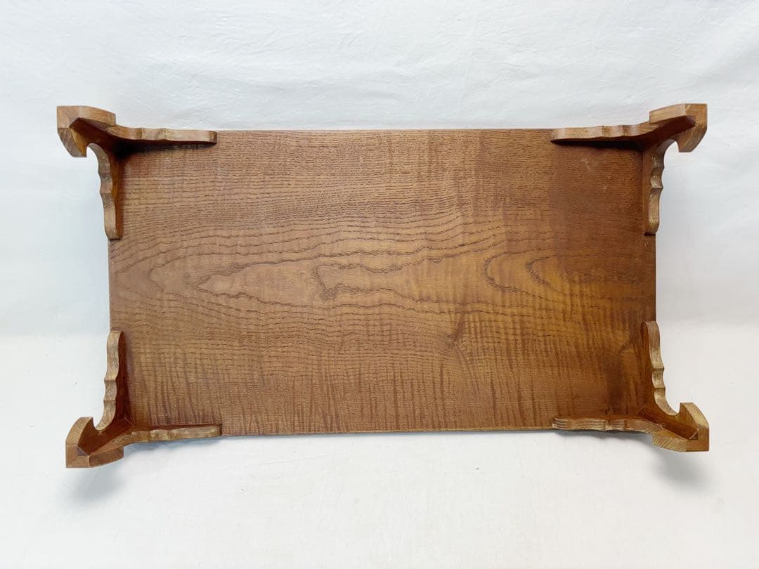 未使用 茶道具 桑 茶歌舞伎用 書道具 文台 平卓 七事式用 書道 文房具 紙箱