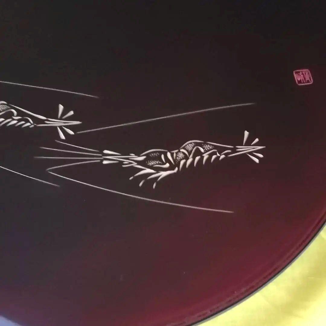 ◎新品未使用　石川県 輪島塗 海老沈金 うるし盛器 慶塚漆器工房◎