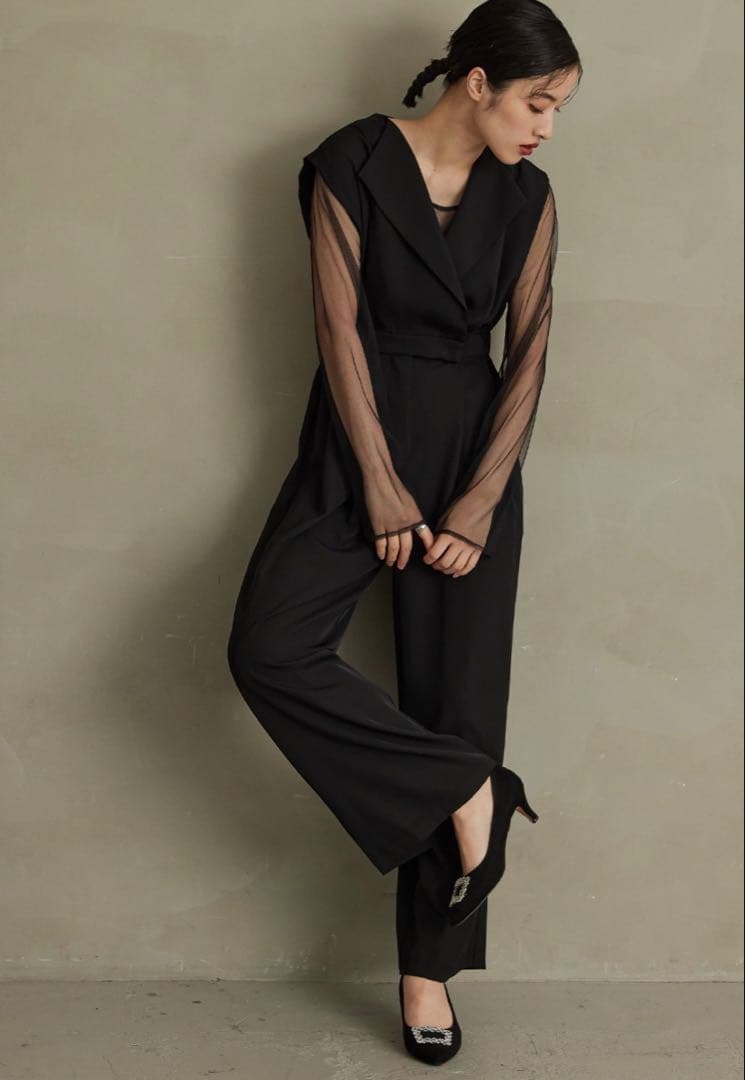 kana / niana セットアップ スタンドアウトカラーオールインパンツ　M