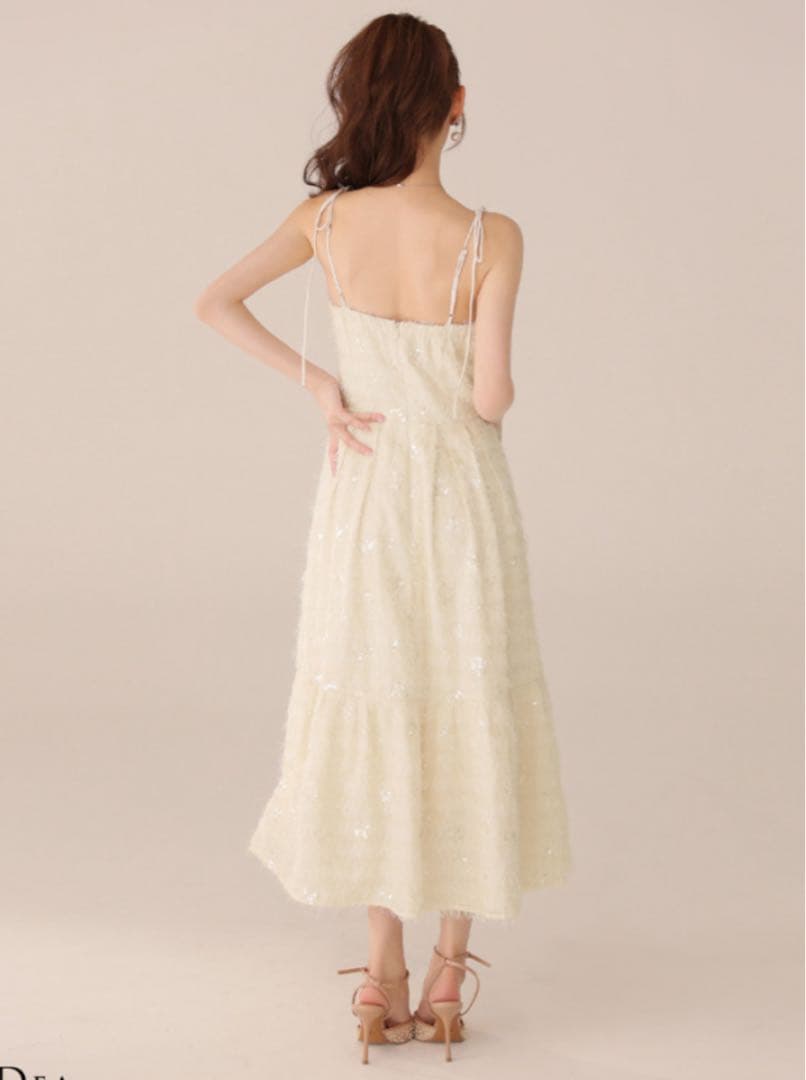 【DEA./ディア】ローブドフルール スパンコール キャバドレス