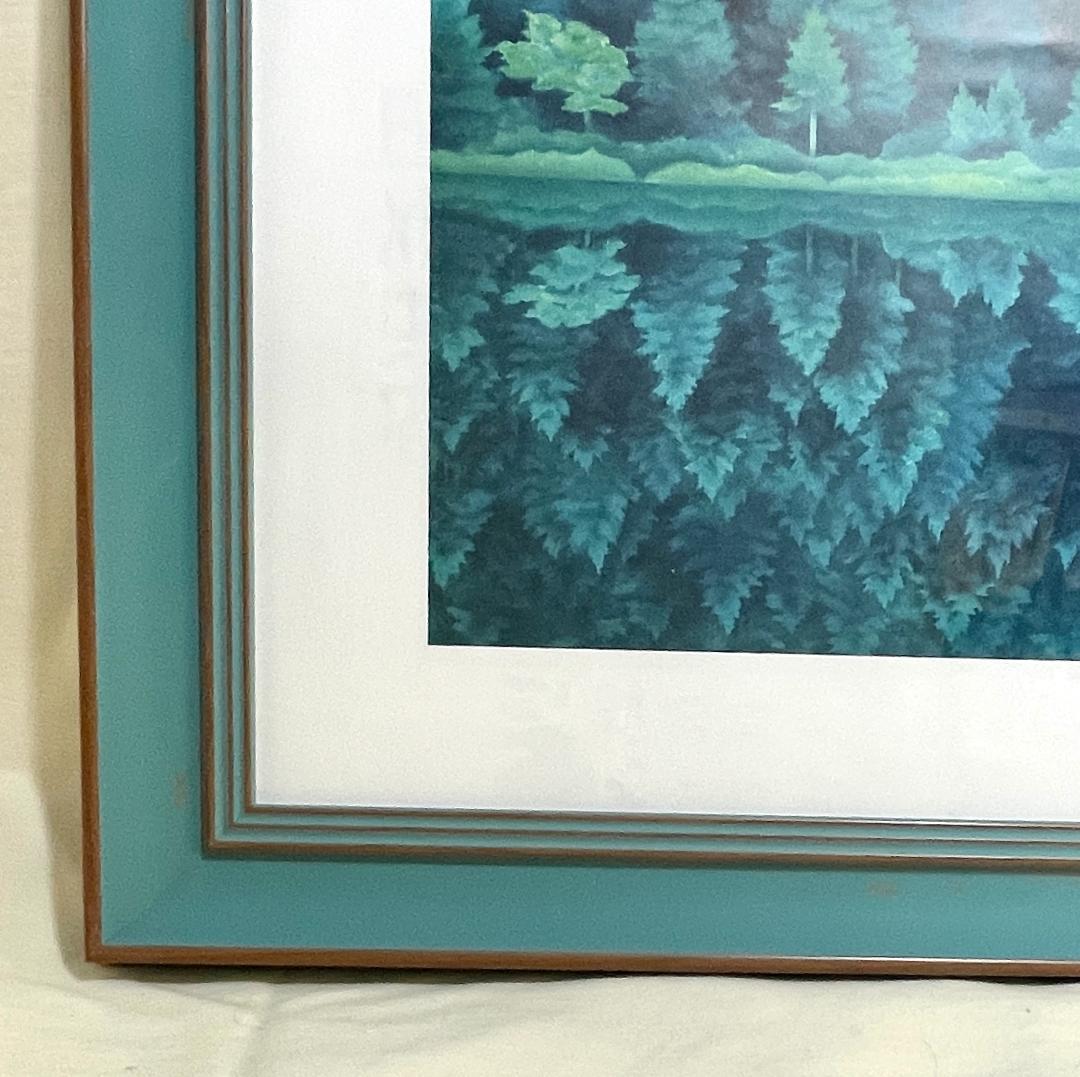 【新品】東山魁夷「緑響く」 ポスター　複製画　日本画　風景画　高級額付