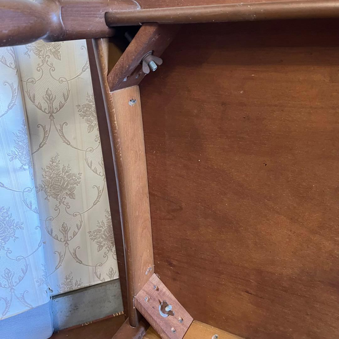 【アンティーク】昭和レトロ トーア 木製 ダイニングテーブル 食卓 古家具