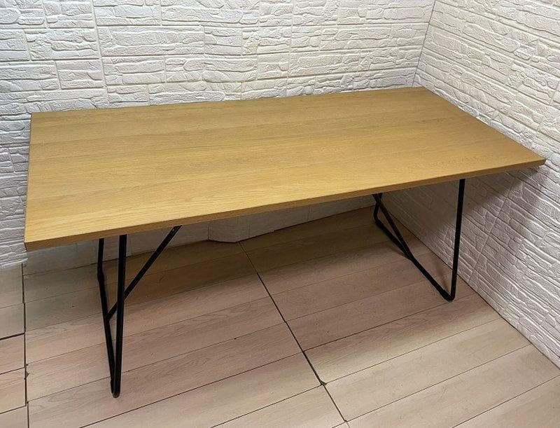 無印良品 折りたたみテーブル 幅160cm オーク材