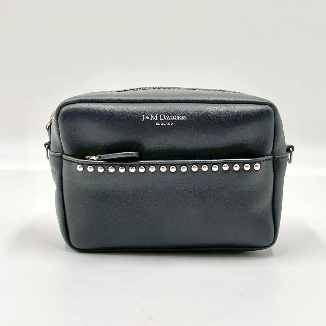 【未使用級】 J&M DAVIDSON ショルダーバッグ チェーン ペブルミニ