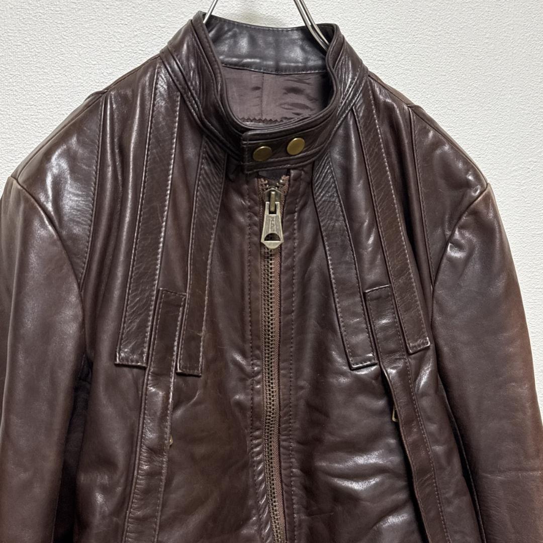 DSQUARED2ディースクエアード　レザーライダースジャケット イタリア製