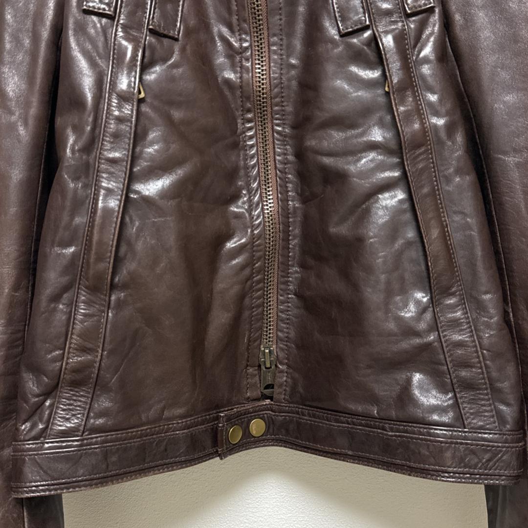 DSQUARED2ディースクエアード　レザーライダースジャケット イタリア製