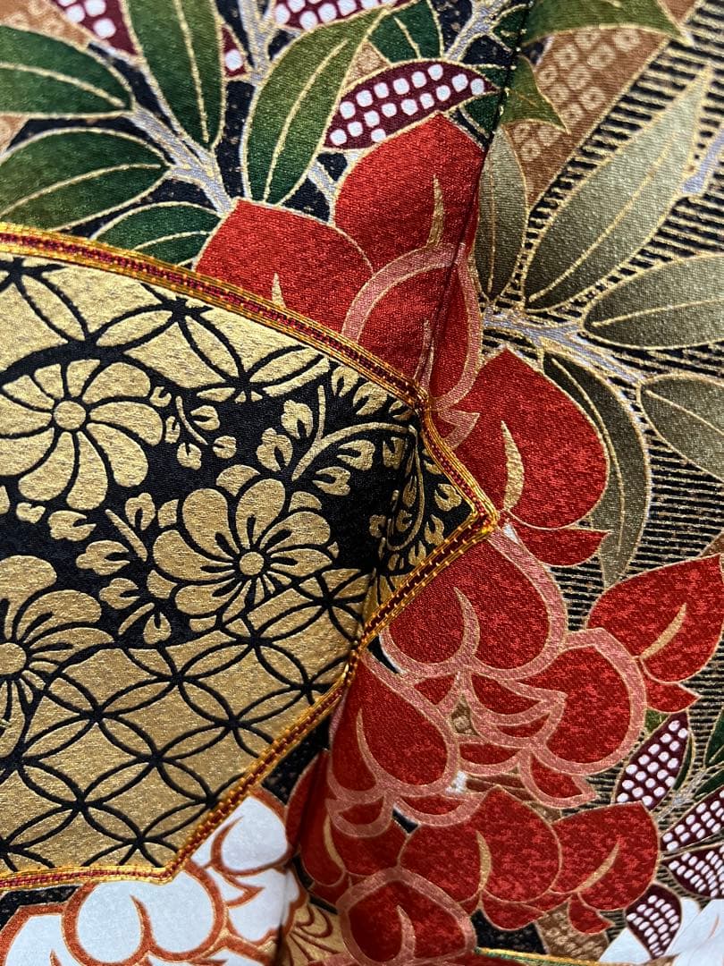 振袖　成人式　藤文様　美品　長襦袢セット