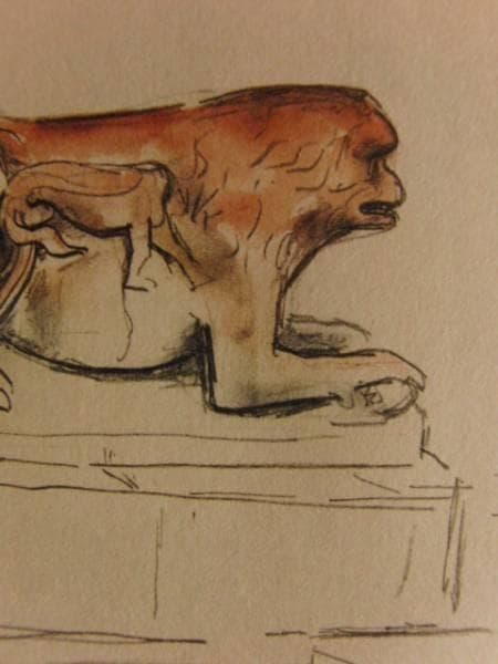 荻須高徳・OGUISS、フェラーラ、素描集より、状態良好