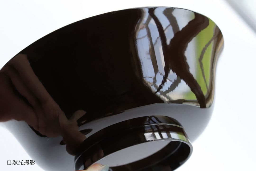 CK75 時代 木製漆器 輪島塗 蝶金蒔絵 黒塗椀 三客 天然木 梨地