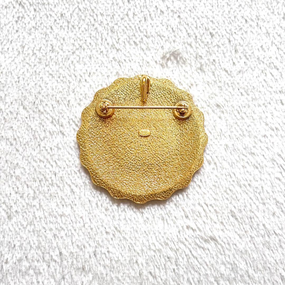 【美品】CHANEL (シャネル) ゴールド ブローチ 箱付き 99A刻印