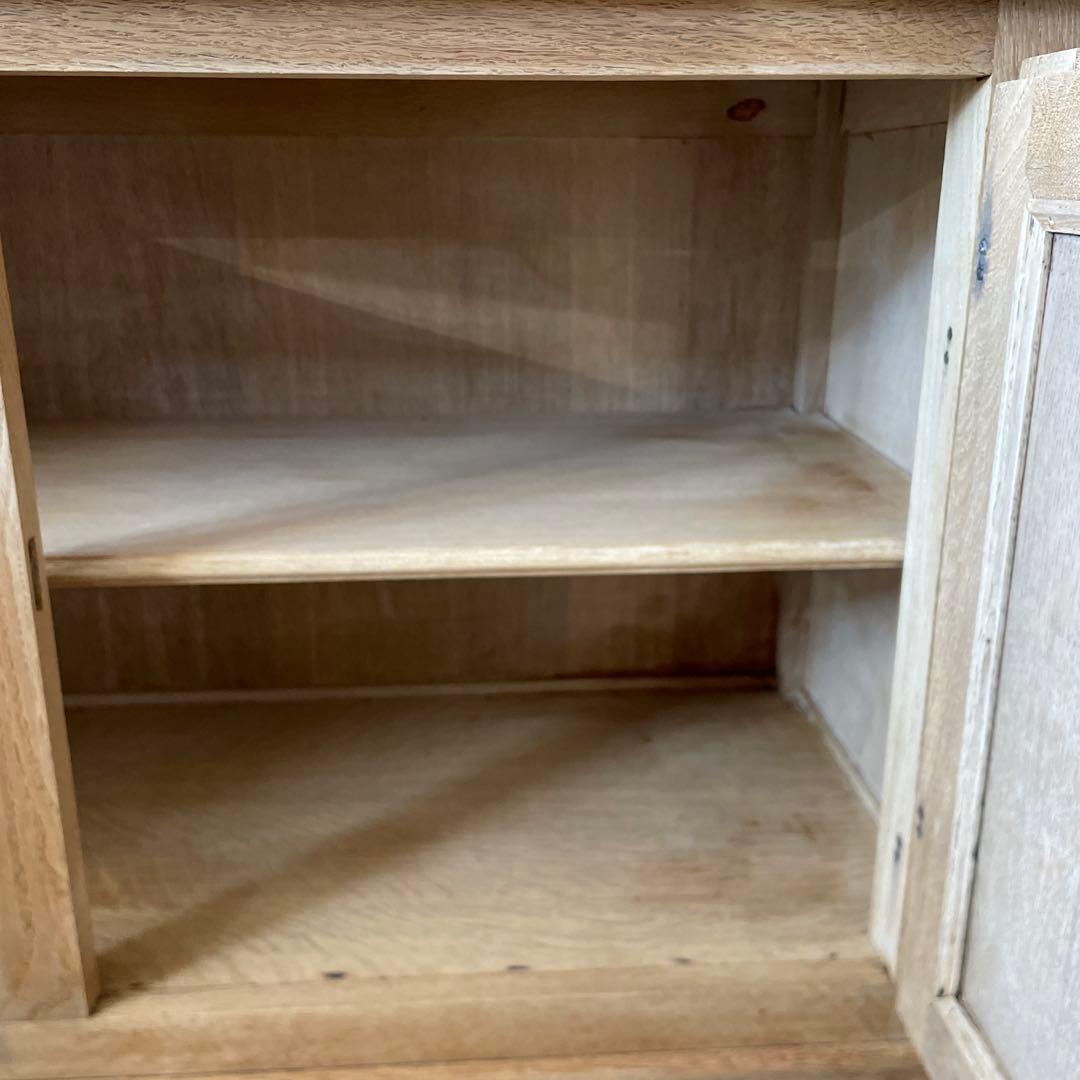 ビンテージ ガラス収納キャビネット ショーケース 食器棚