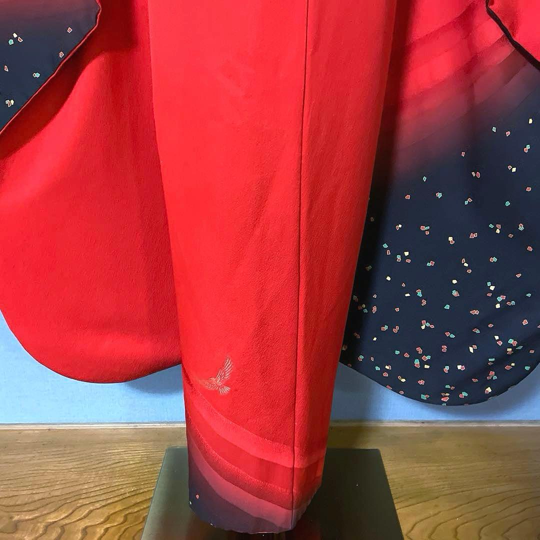 akkeyページ　高身長　作家斉藤三才　手描き友禅　裄丈69 成人式　振袖