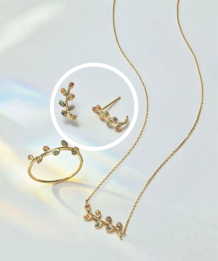 K10 MPG ete rainbow collection ピアス(両耳)