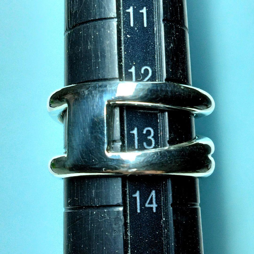 ティファニーダイアゴナルリング 13号　新品仕上げ　無傷未使用に近い