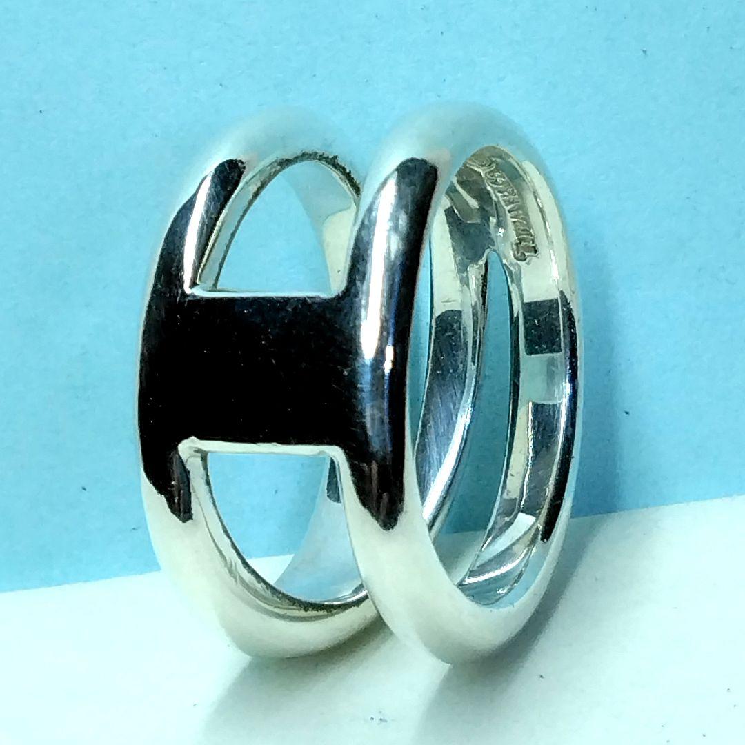 ティファニーダイアゴナルリング 13号　新品仕上げ　無傷未使用に近い