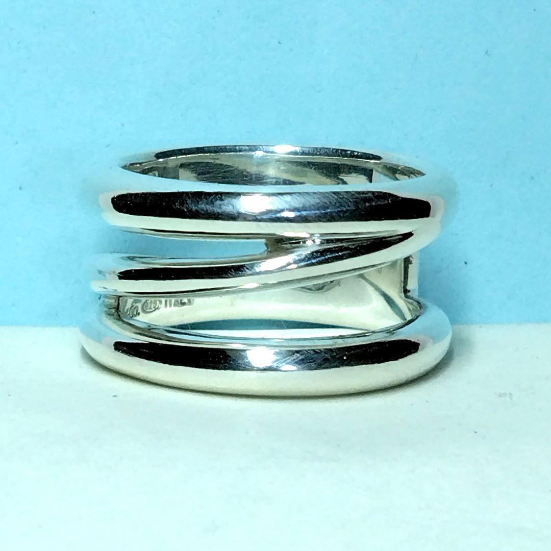 ティファニーダイアゴナルリング 13号　新品仕上げ　無傷未使用に近い