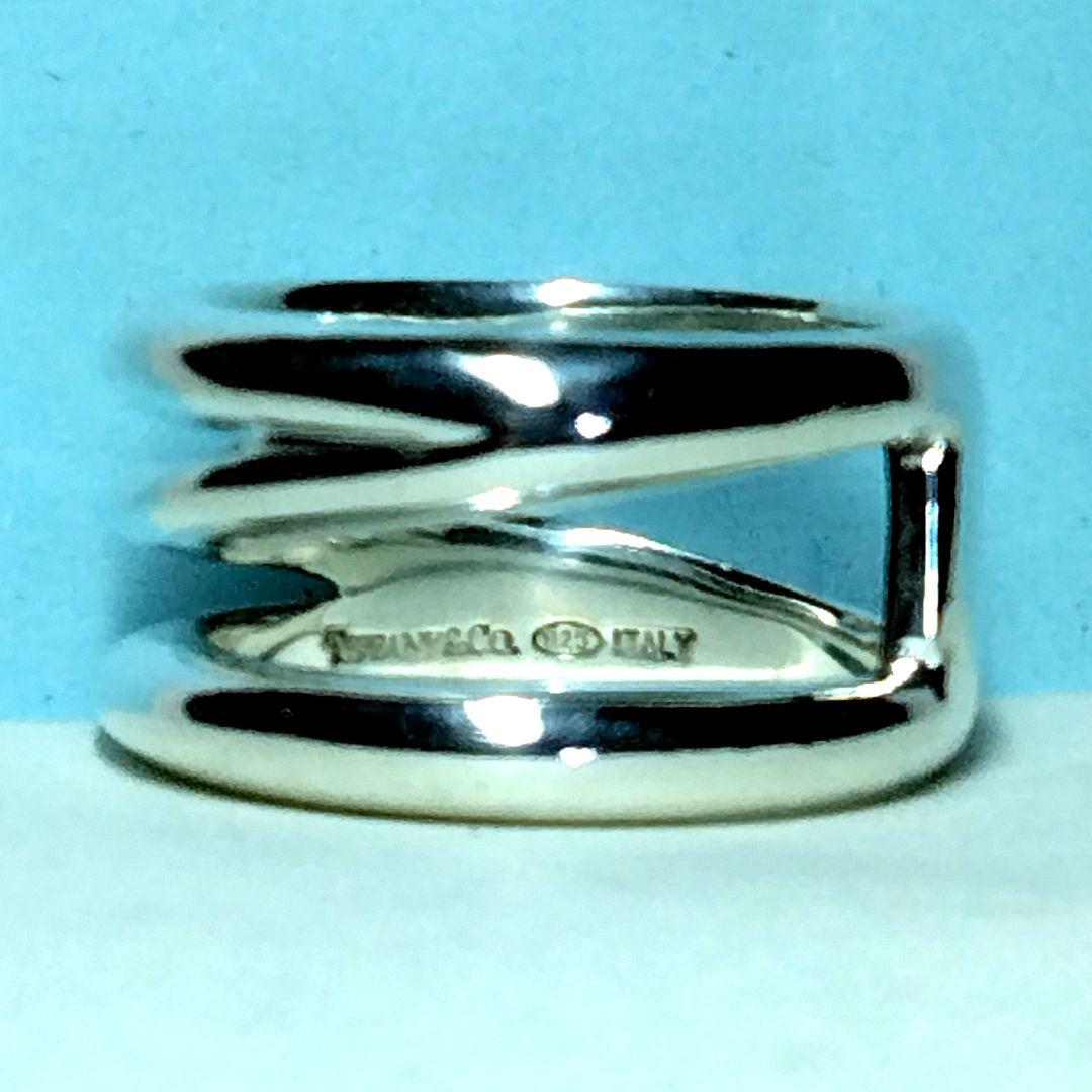 ティファニーダイアゴナルリング 13号　新品仕上げ　無傷未使用に近い