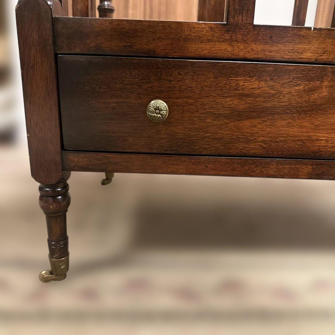 アンティーク 木製ベンチ 引き出し付き