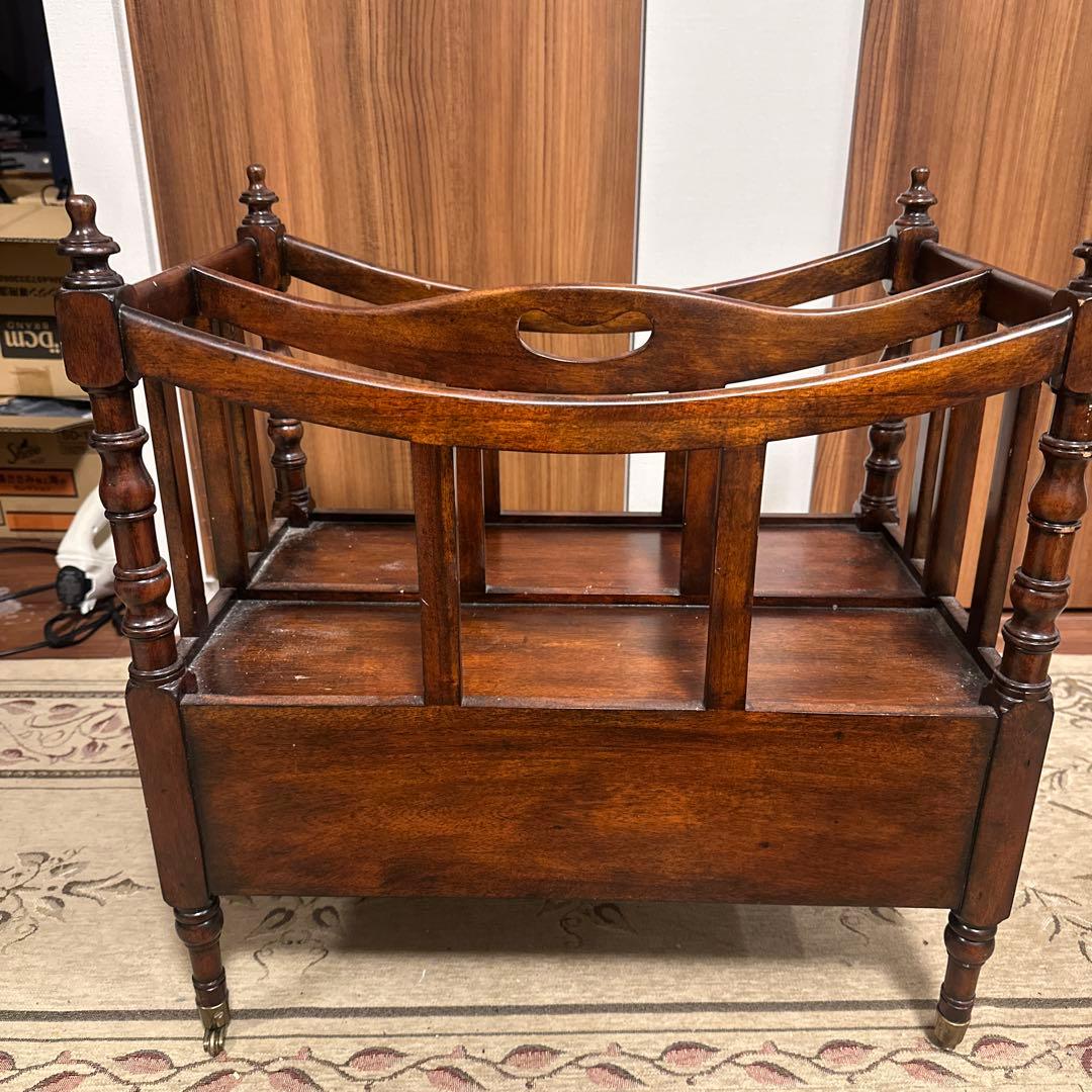 アンティーク 木製ベンチ 引き出し付き