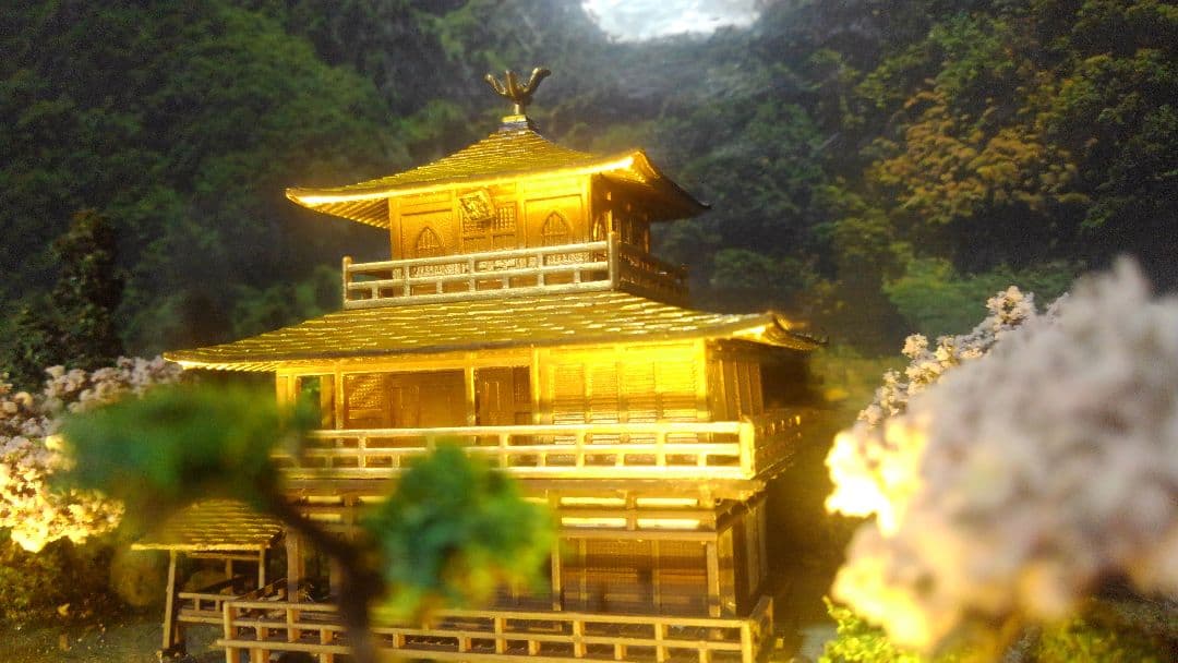 お寺✨お城✨新金閣寺✨プラモデル‼️SP仕上げジオラマ、製作オーダー受付ます❗