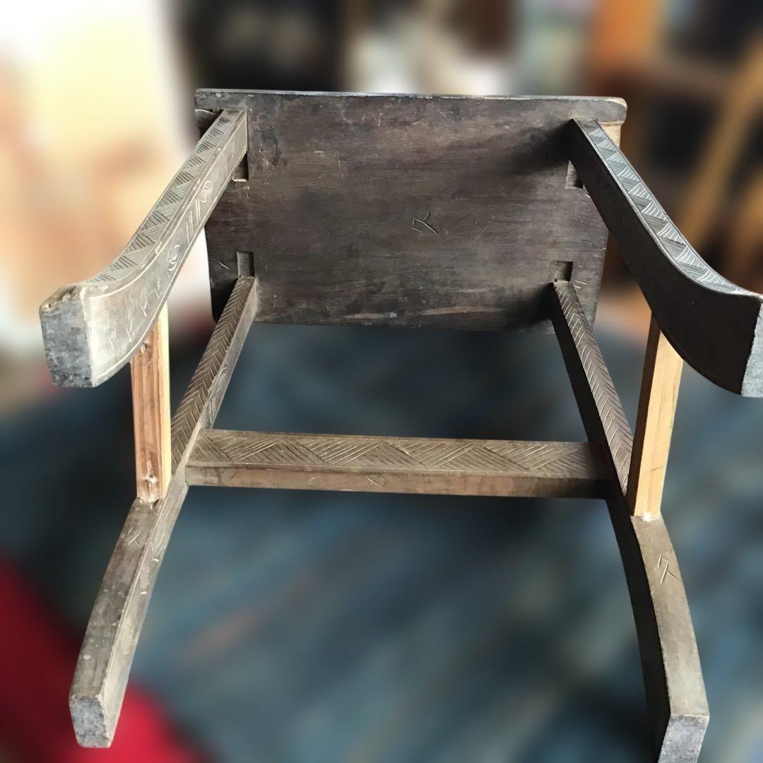 アンティーク軽井沢彫り　櫻　花台　収納　家具