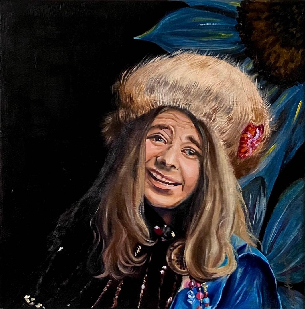 油絵原画　Janis Joplin
