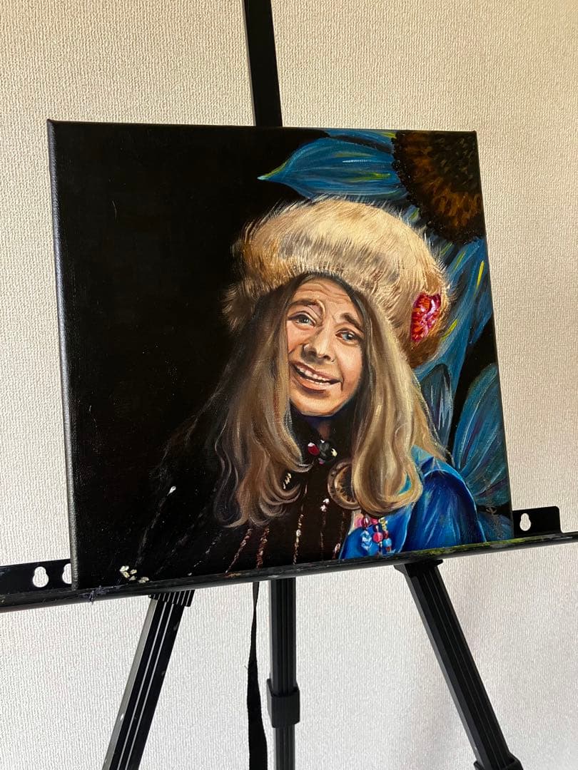 油絵原画　Janis Joplin