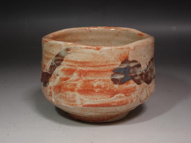 ☆　加藤唐九郎　志野茶碗　清岩　温かみのある一品です☆y237