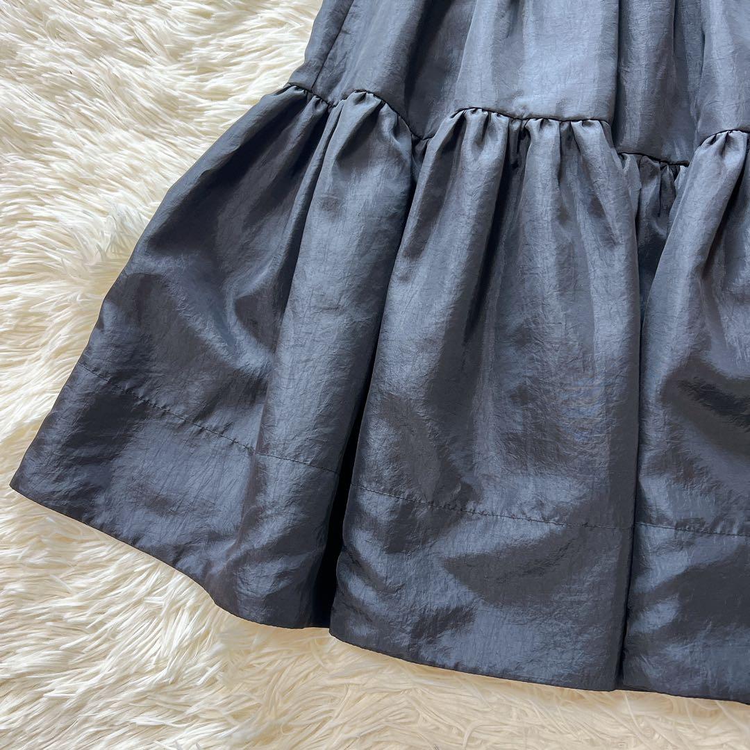 オブリ OBLI ティアードスカート　ミディアム