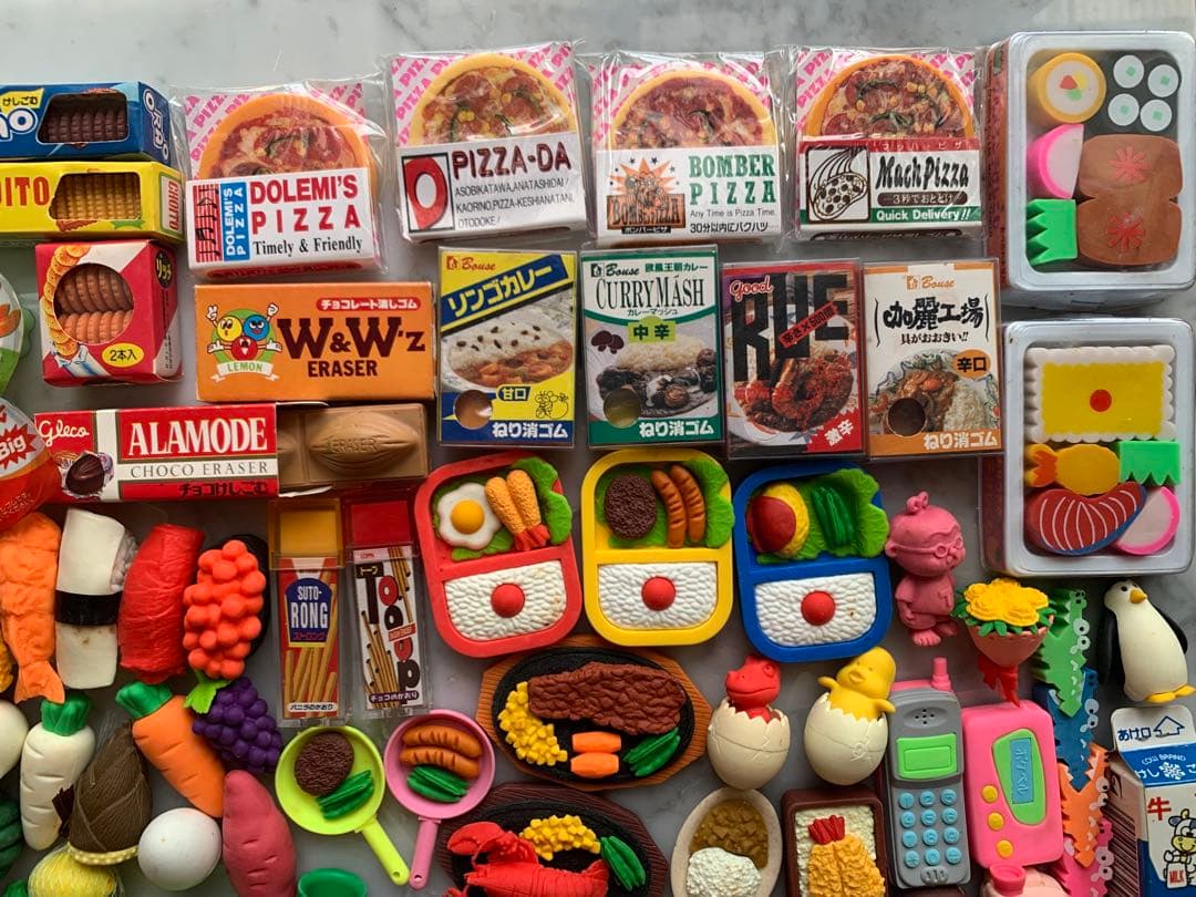 昭和レトロ　消しゴム　色々ミックスセット　まとめ売り