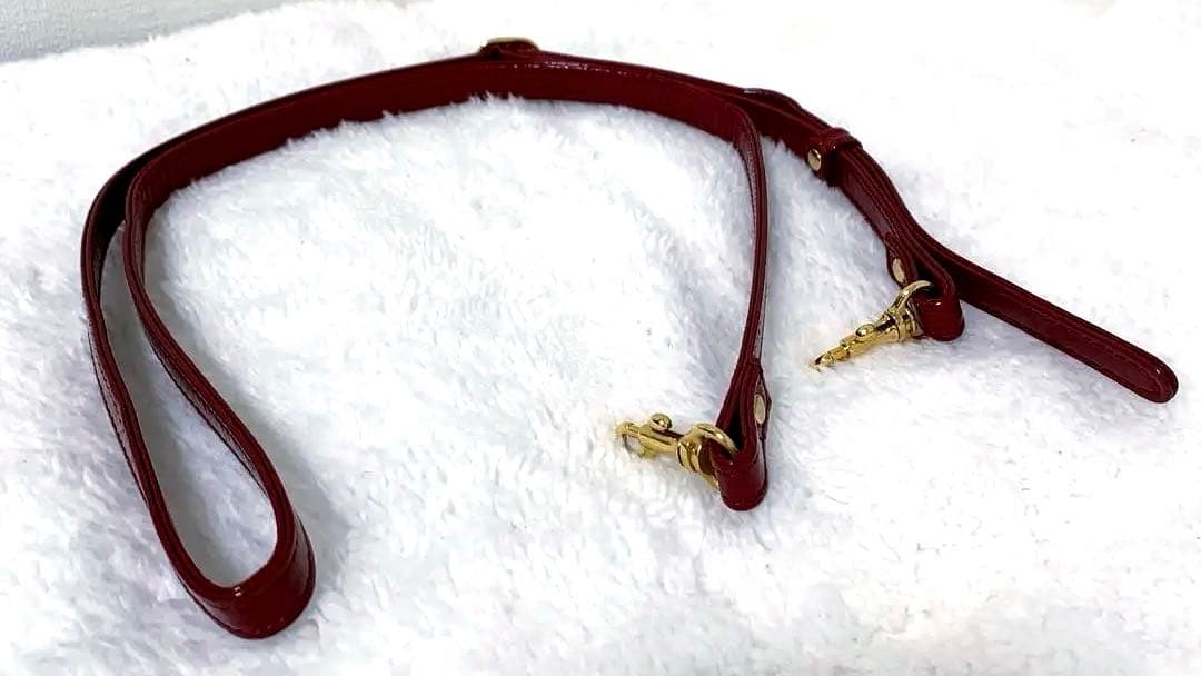 ATAO ブーブー お財布ポシェット ショルダーバッグ エナメル レッド 金