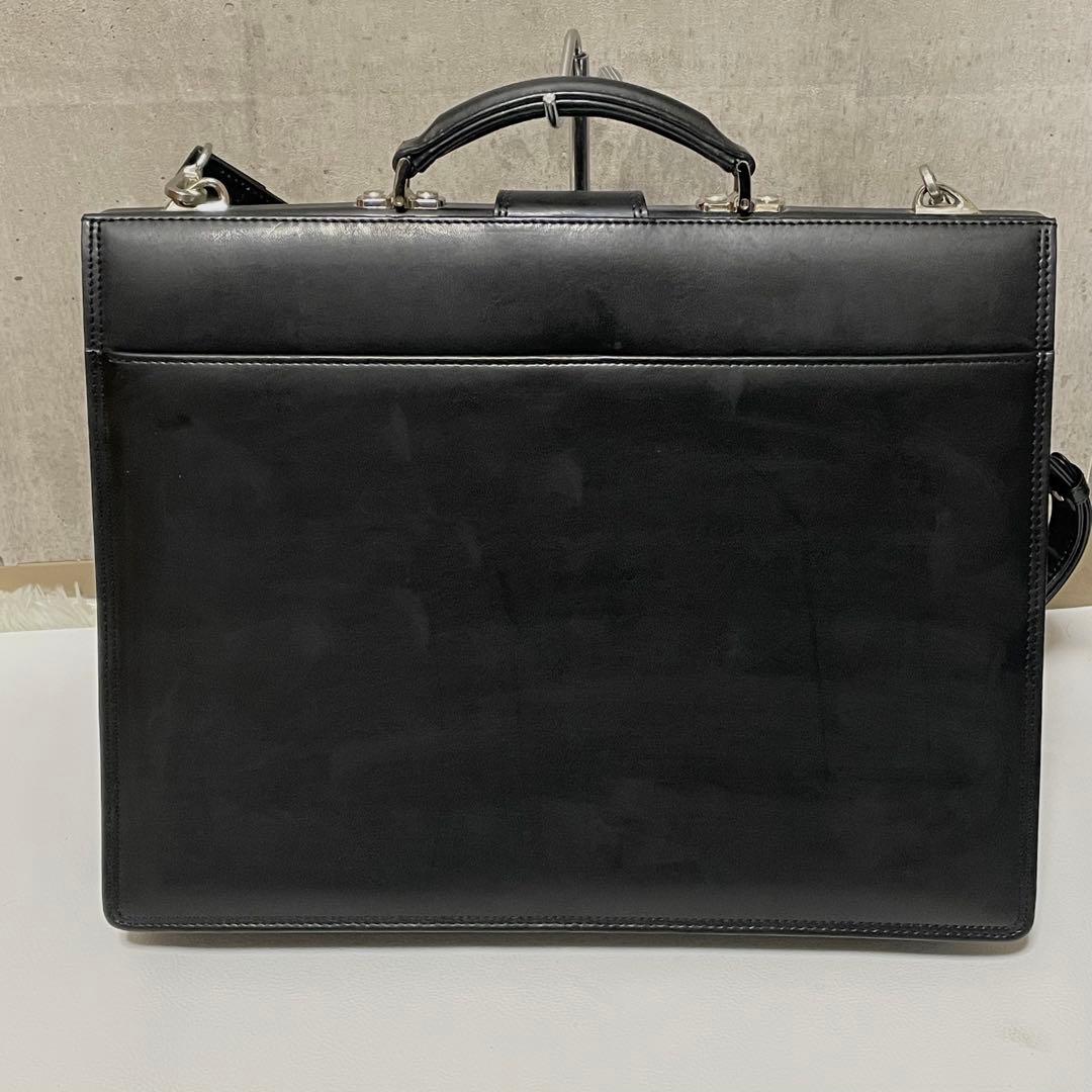 ランバンコレクション ビジネスバッグ 2way ダレスバッグ A4収納 本革 黒