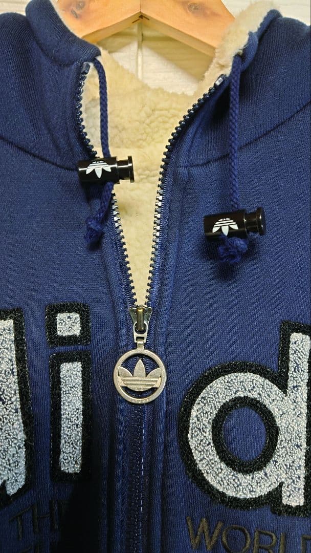 90's デサント製 ヴィンテージ ADIDAS 中綿 ジップパーカー