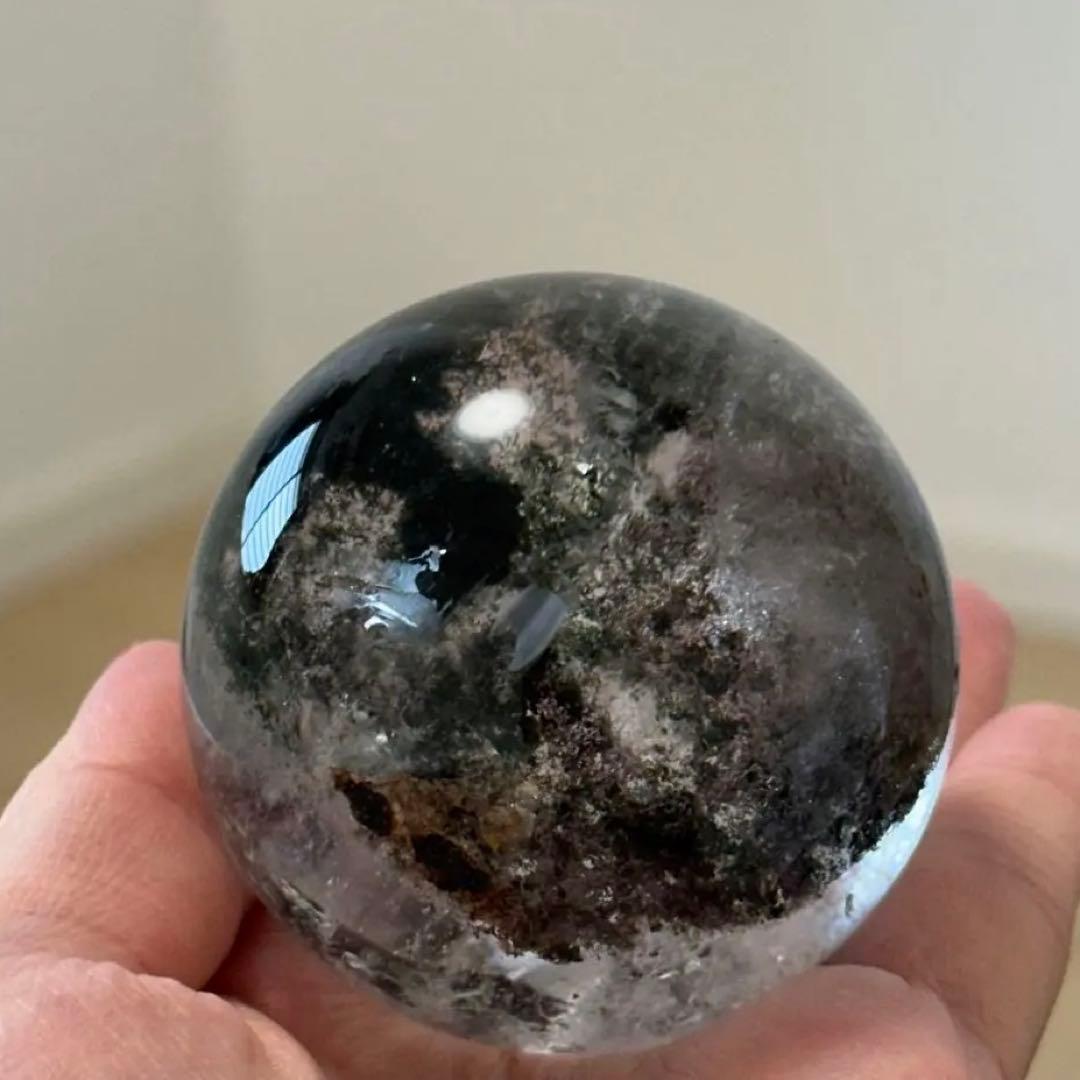 激安SALE【高品質】 約5.3cmガーデンクォーツスフィア 天然石 浄化