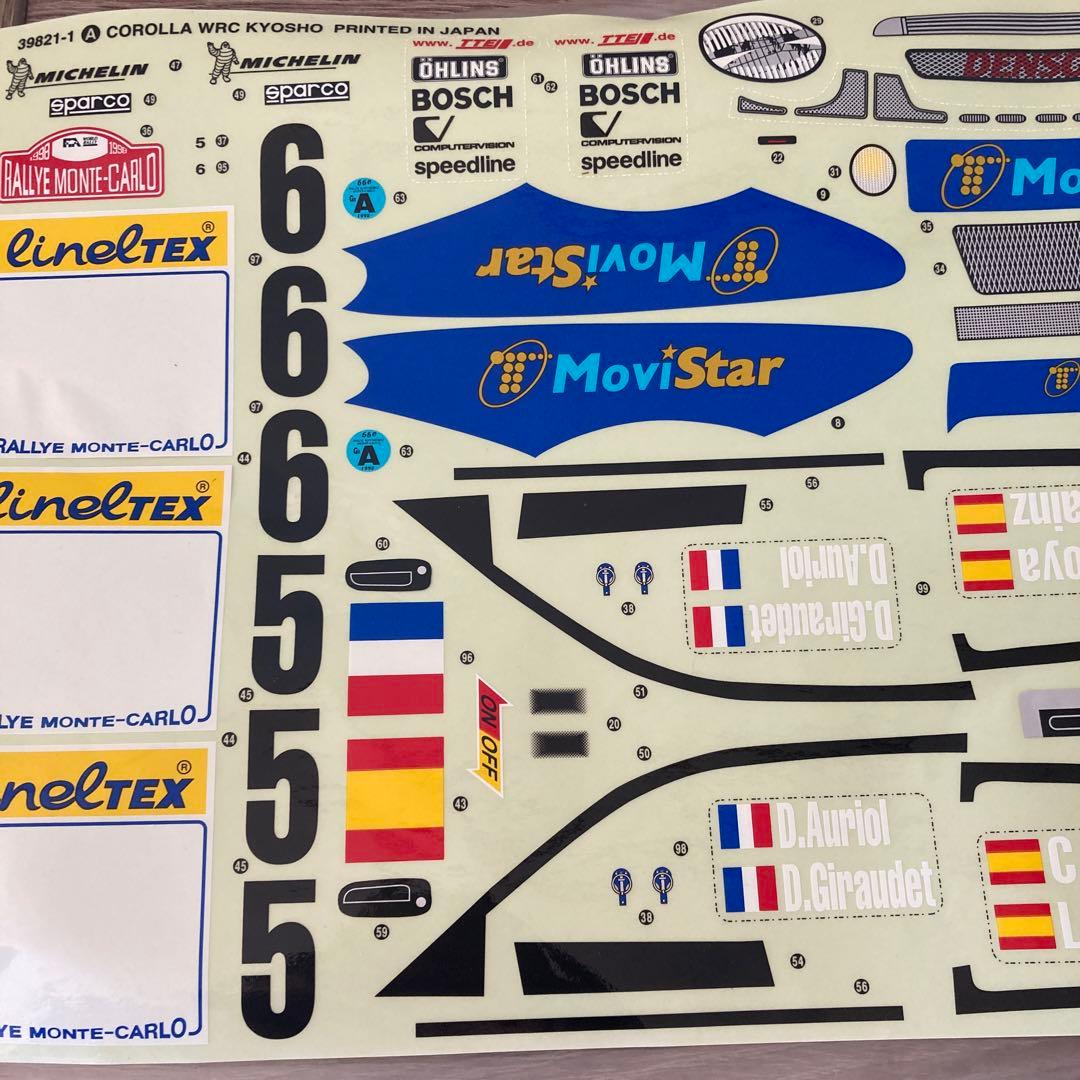 京商 ピュアテン カローラWRC ボディとタイヤホイール