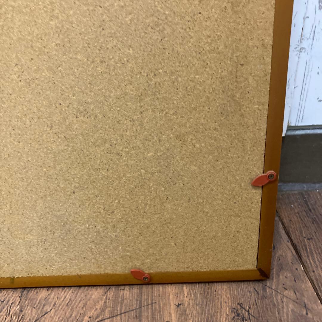 昭和レトロ 油絵 絵画 油彩画 風景画 街並み 雨の日 額装 額入り 額縁 作品