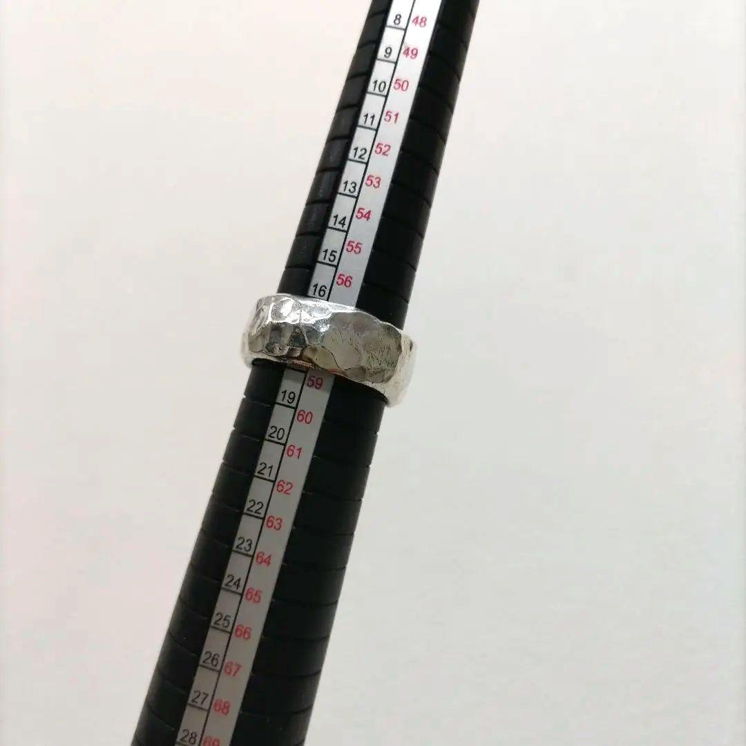 ピ*ン様 市松 シルバー 980 リング 18号