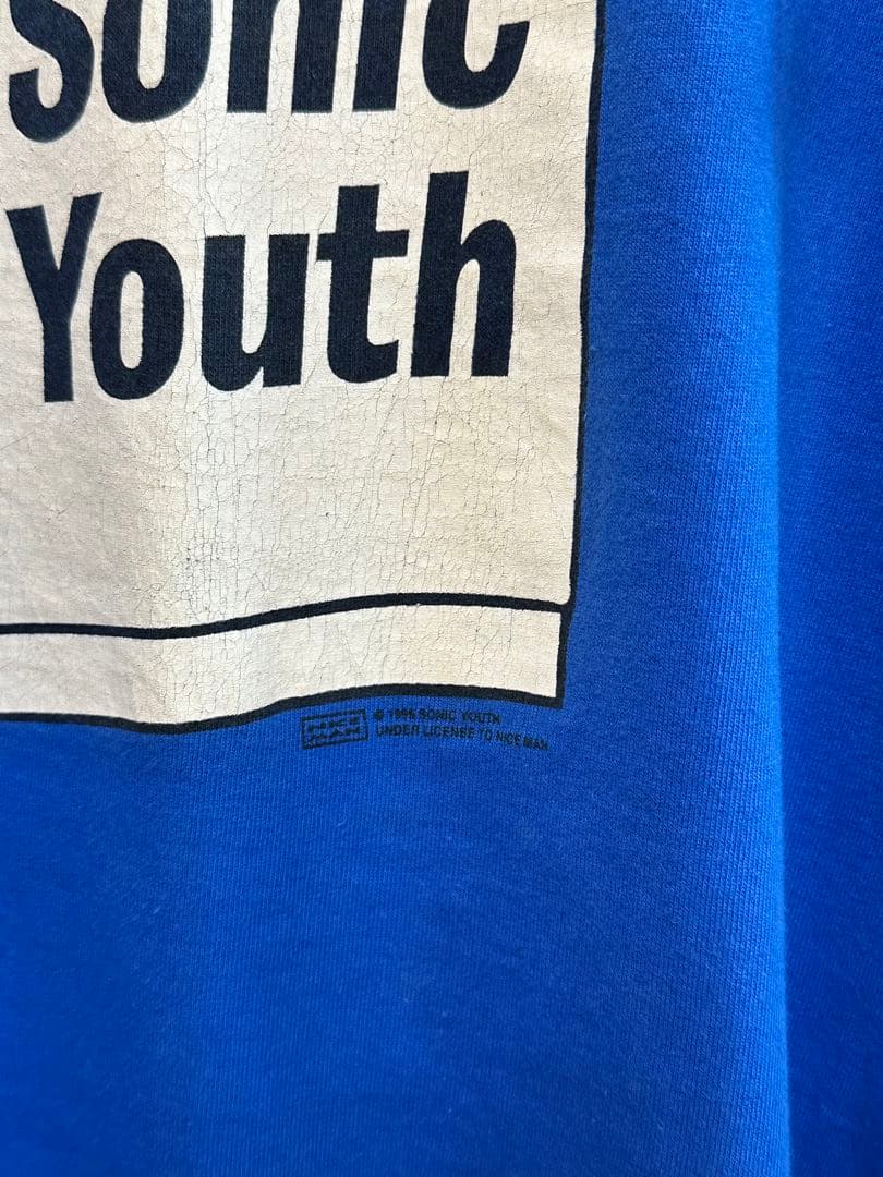 Gxw　Sonic Youth Tシャツ 青　ヴィンテージtシャツ