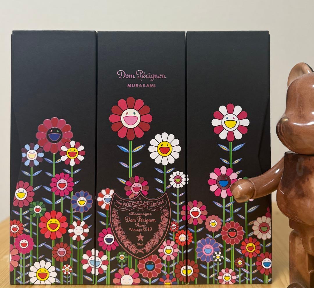 新品・希少　村上隆デザインの特別な2010 ドンペリ　ロゼ　3本セット