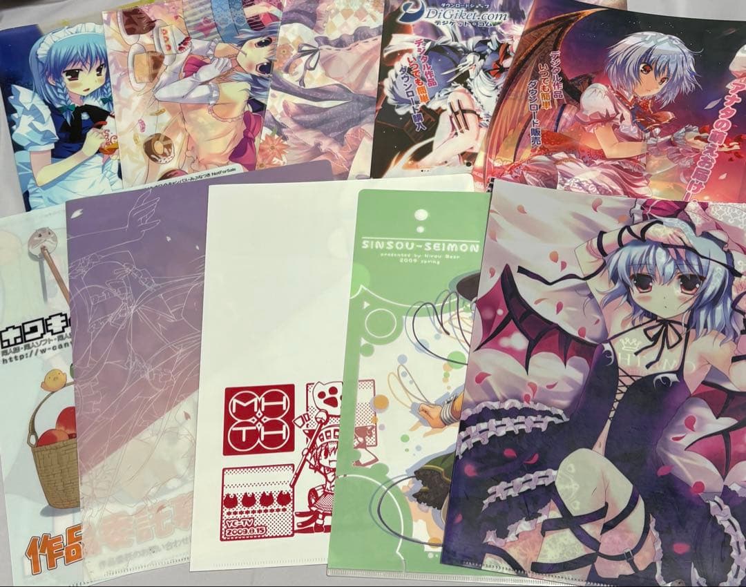 東方プロジェクト グッズ まとめ 紙物 下敷き ファイル 東方 project