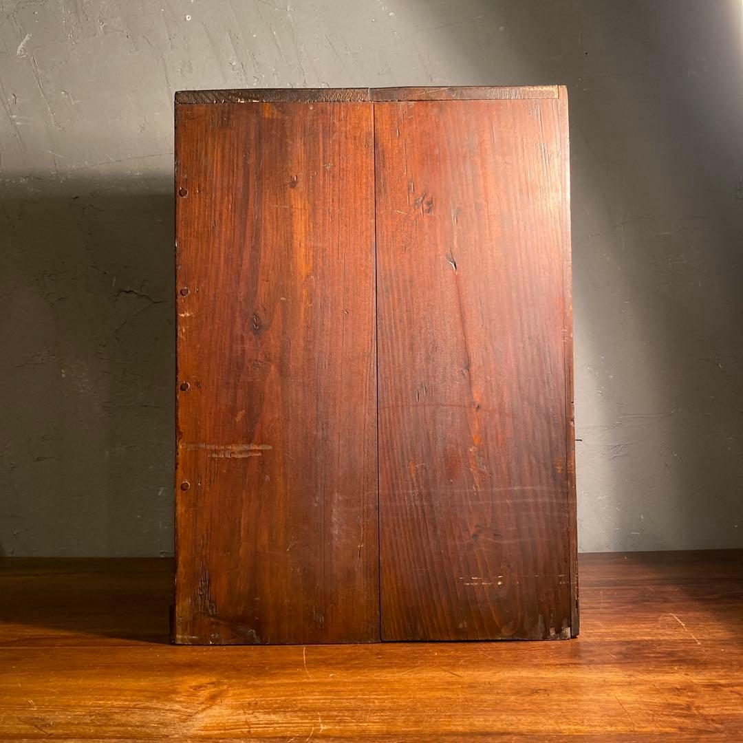 時代物 虫喰い 五段小引き出し 大正 昭和初期 小家具 古民家 骨董品 時代箪笥