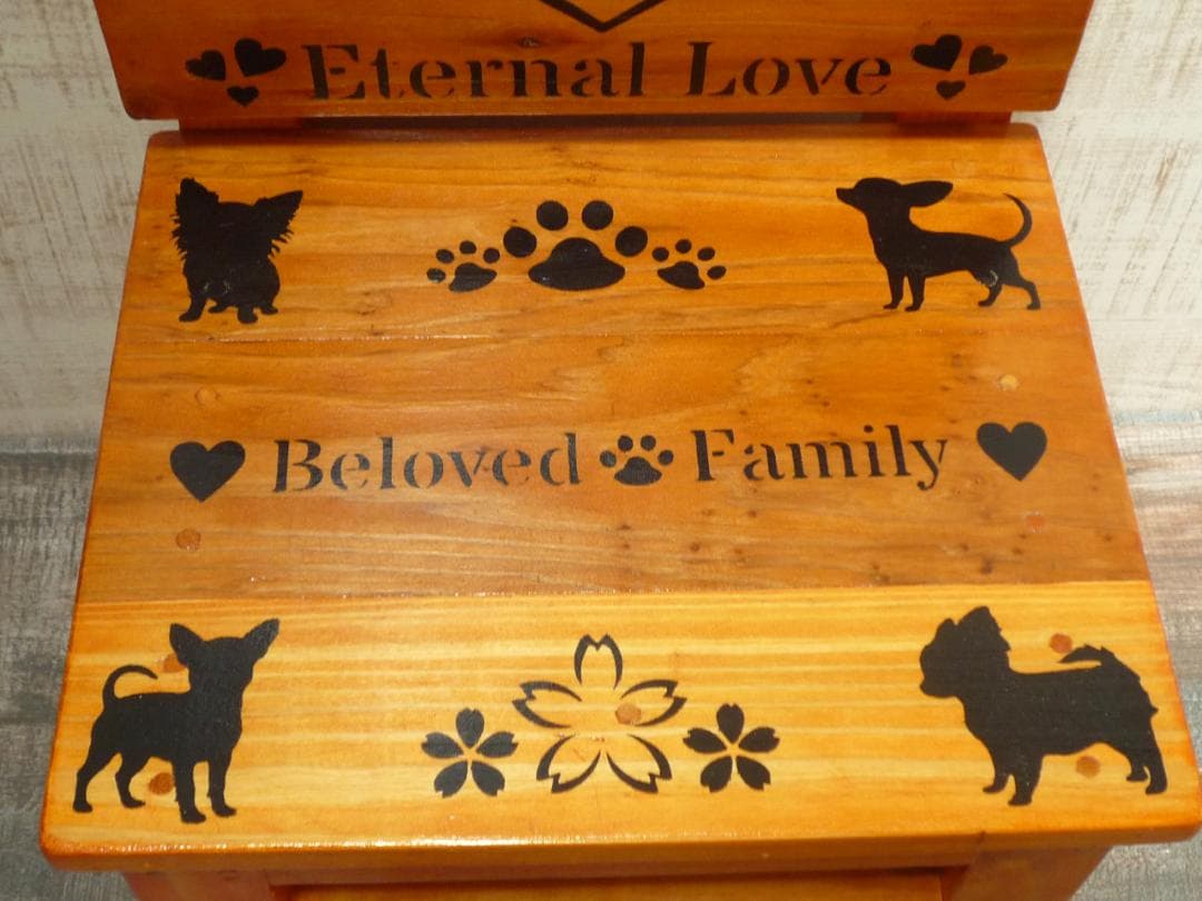 ⭐さくらオーダー品♥️椅子＆留具BOX⭐わんにゃん柄♥️--150・151