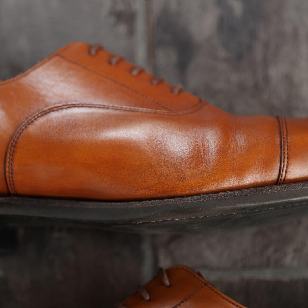 リーガル　内羽根ストレートチップ　265 茶