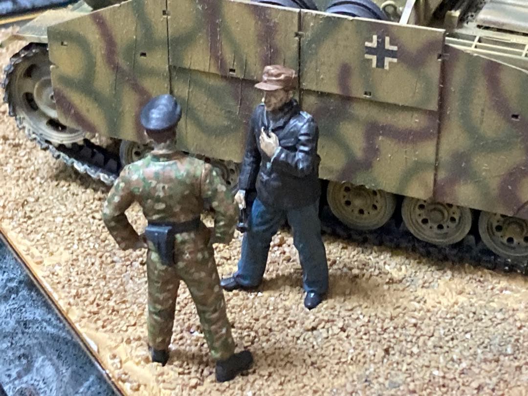 タミヤ　1/35 ドイツ軍　三号突撃砲G型　ヴィネット　完成品ジャンク